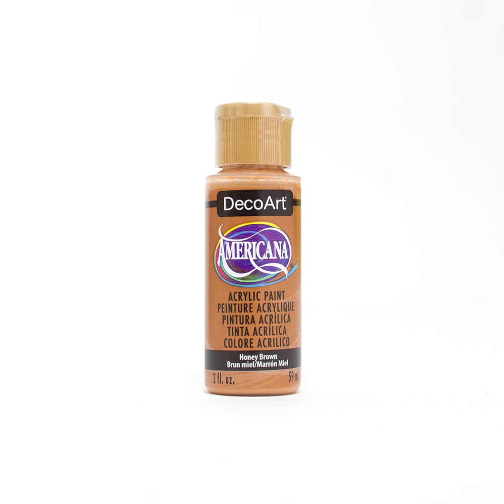 DecoArt, Americana, Acrylic, Paint, 2oz, Honey Brown